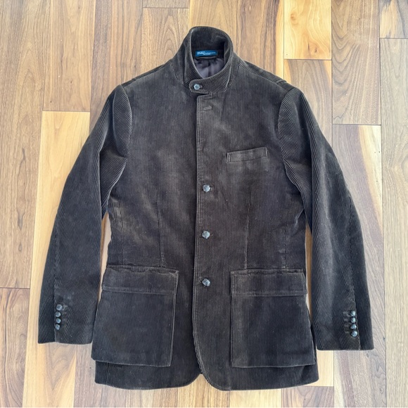 Vtg Polo Ralph Lauren Corduroy Hunting Shooting Sport Coat Blazer Brown Size M - Picture 9 of 16